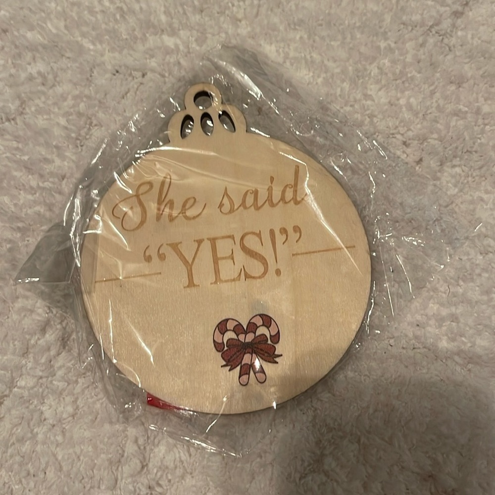 She said yes ornaments